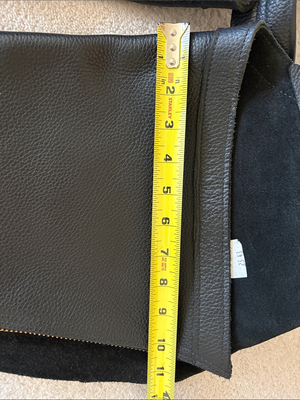 Black Leather Riding Chaps - Picture 5 of 5